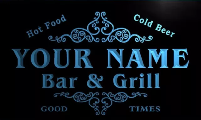 LED Custom Bar Sign Personalised Neon Plaque Home Light Up Drink Pub Movie Signs