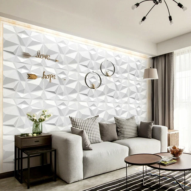 Pannello da parete fai da te decorativo diamanti interni plastica cucina PVC