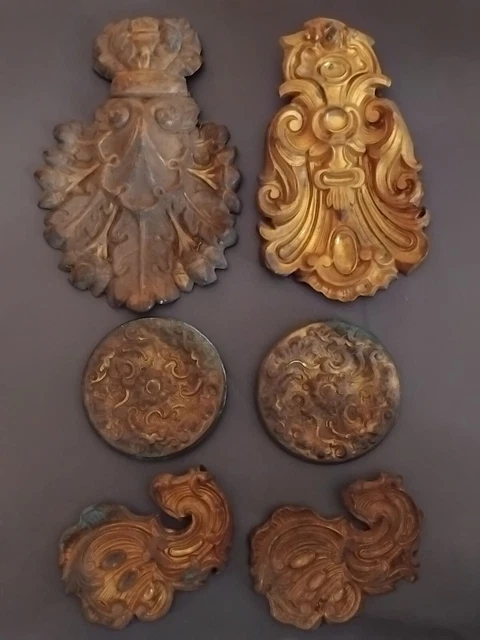 Cache Repousse LOT 6 CACHE clous en laiton repoussé éléments de déco tableau miroir ...