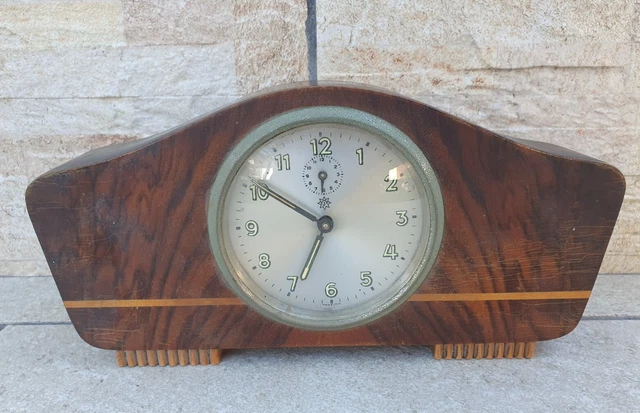 Orologio Meccanico Orologio Legno OROLOGIO SVEGLIA DA Camino