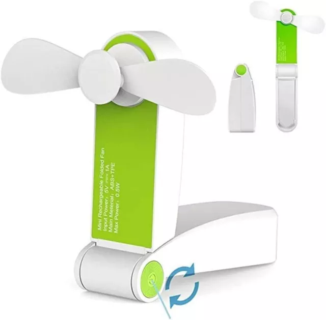 Mini Fold Fan USB Charging Electric Portable Household Desktop Small Air Cooler