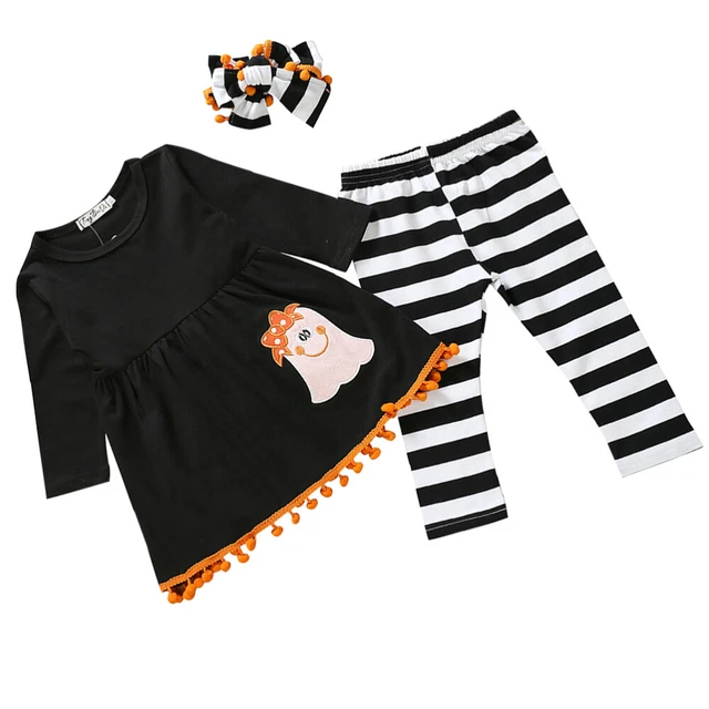 Tuta da imp cotone Halloween bambino costume principessa costumi stampa fantasma
