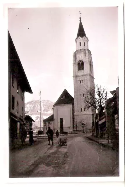 ANNI '50 CORTINA D'AMPEZZO  DOLOMITI LOTTO 2 FOTO ORIGINAL INVERNALI CHIESE 6x9