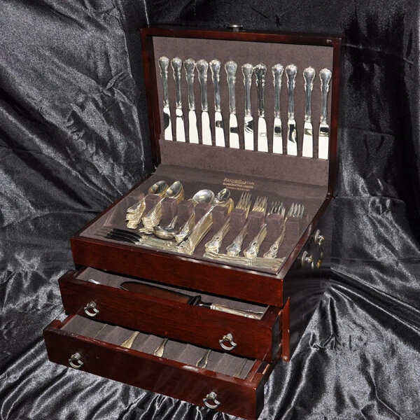"FRENCH PROVINCIAL" Sterling Slver Flatware Set. patented in 1949 by Towle...