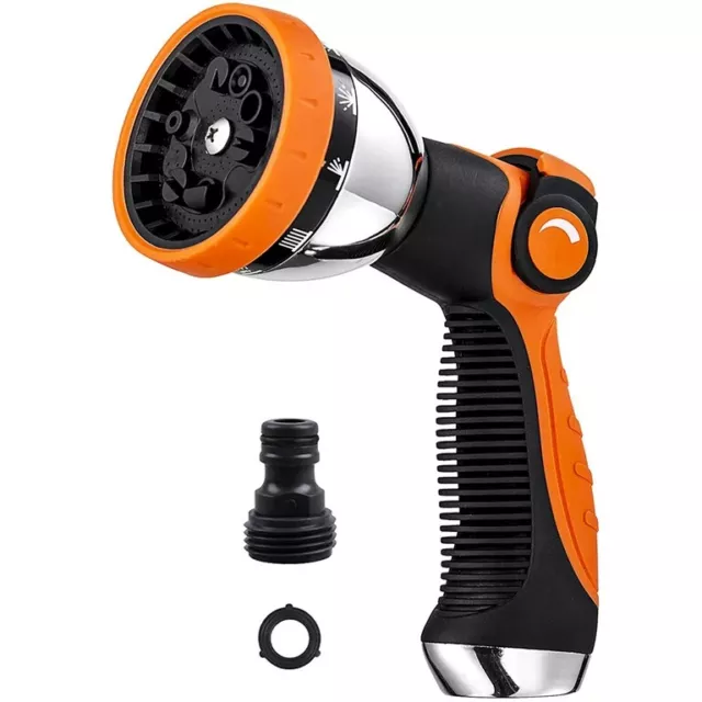 Garden Hose Nozzle Spray Nozzle 10-Pattern Heavy Duty High Pressure Leak Proof