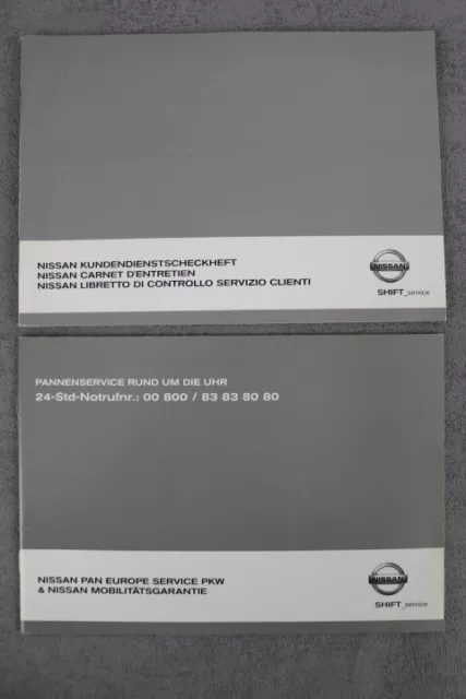 Nissan Kundendienstscheckheft "OHNE Einträge"  Stand: Mai 2008 - Serviceheft