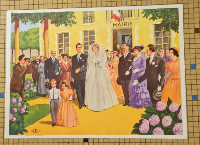 Ancienne Affiche Scolaire Pédagogique Rossignol