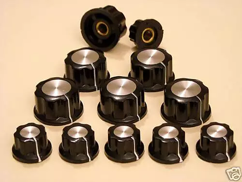 12 Buttons Moletes Trim Alu For Audio Or Radio