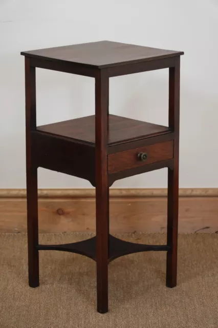 Antique quality Georgian mahogany washstand bedside table nightstand C1800