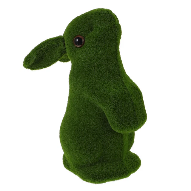 1Pc Moos Bunny Figuren Decor Tabletop Ornament Bunny Tafelaufsatz