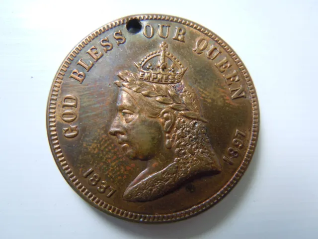1897 Queen Victoria 60th year of Reign Medallion CANADA