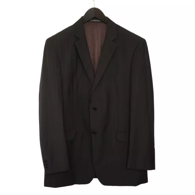 Men Genuine Balmain Paris Blazer Black Wool Formal Size EU54L UK/U44L QEA1052