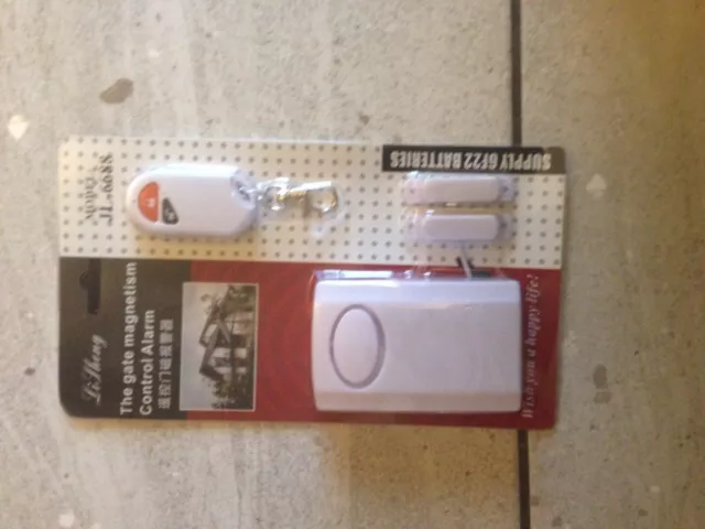 Allarme controllo magnetico cancello con telecomando JL6688 bianco