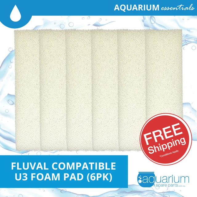 Fluval U3 Compatible Foam Pad (6pk)