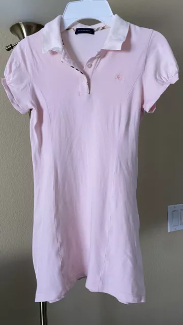 Burberry Girls Pink Polo Dress Sz. 8Y