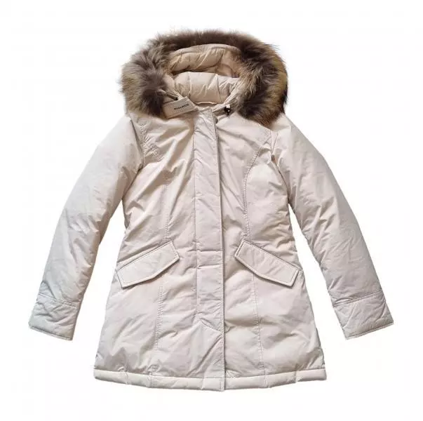 Parka ártica larga de lujo para mujer WOOLRICH CFWWOU0652FRUT3128 crema