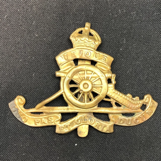 GENUINE WW2 BRITISH Army Brass Cap Badge - Royal Artillery £5.99 ...