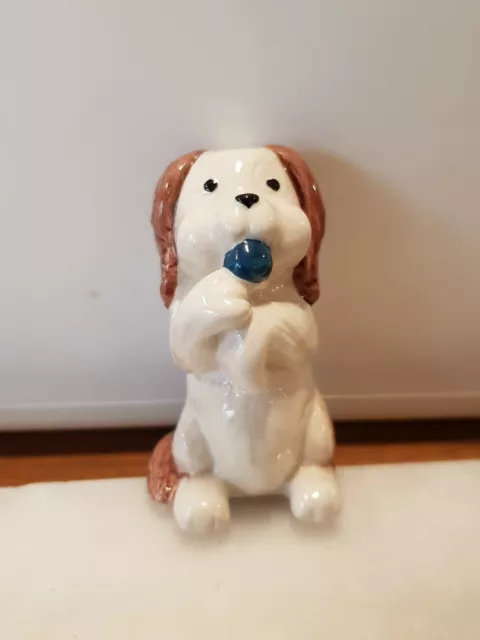 Wade Sitting Dog With Ball  Figurine