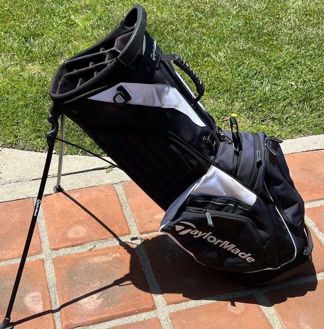 Taylormade Golf Stand Bag Black/White 14-slot divider Taylormade Golf Stand Bag Black/White 14-slot divider