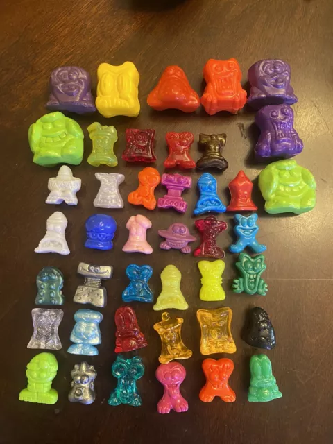 Lot Of 42 Vintage 90s Crazy Bones Mixed Mutants Buddies Gogos And More