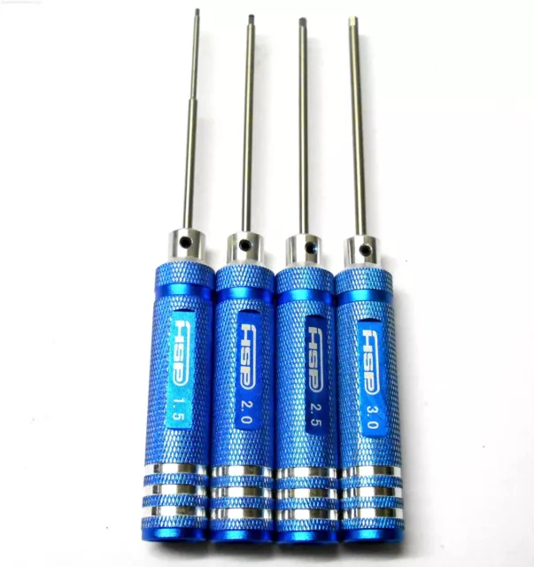 T10059 HSP 4 x Hex Screwdrivers Key Driver Tool Set 1.5mm 2mm 2.5mm 3mm