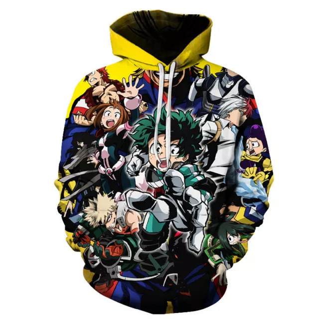 Boku no My Hero Academia 3D Hoodie Casual Sweater Sweatshirt Pullover Jacket