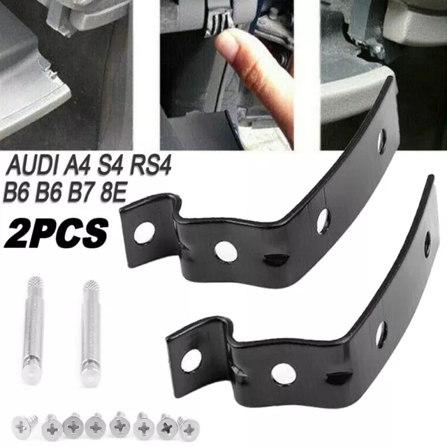 2Pcs Glove Box Hinge Bracket Lid Snapped Repair Kit For Audi A3 Sp 8P B6 Rs4 B7