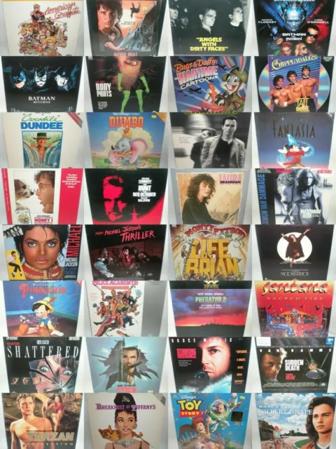 12" LaserDisc Movies [ MULTI-LISTING ] Action Animation SCI-FI Comedy Music NTSC