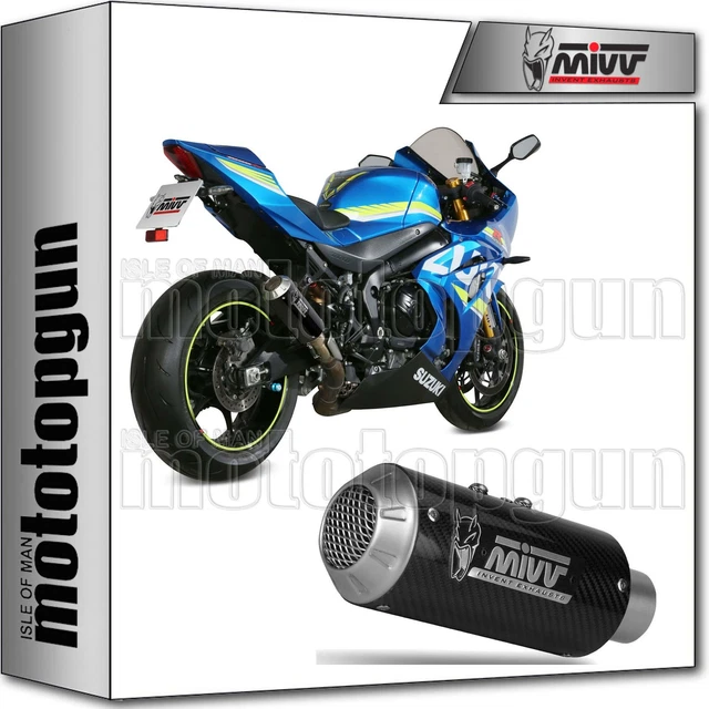 Scarico Mivv SLIP-ON GP Carbon Per Suzuki SV650 1999-2002 - Omologato - Foto 3