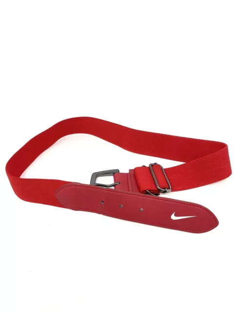 Nike Baseball Belt Adjustable Heavy Duty Red Elastic