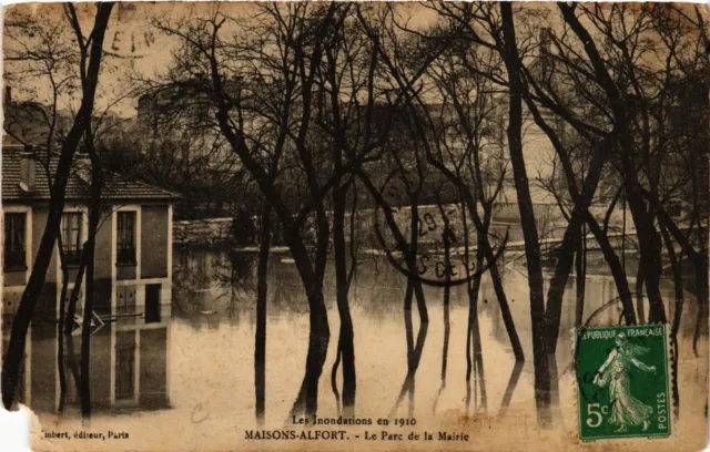 CPA Les Flundations en 1910 - MAISONS-ALFORT - Le Parc de la Mairie (659451)