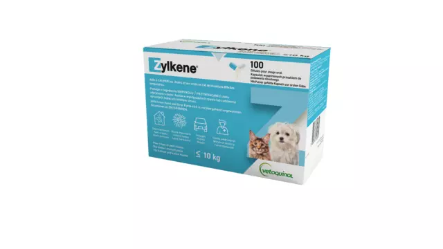 Zylkene 75mg 30 Kapseln Hunde & Katzen Stress Reisen Angst  (2588,24€/kg)