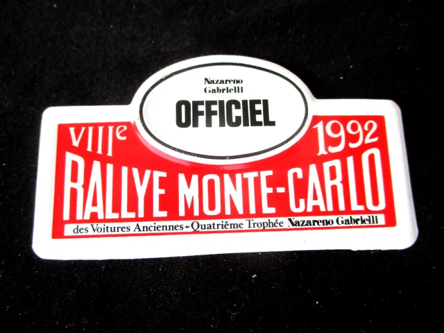 Plaque de rallye MONTE CARLO 2008 • EUR 20,00 Plaque de rallye MONTE CARLO 2008 • EUR 20,00