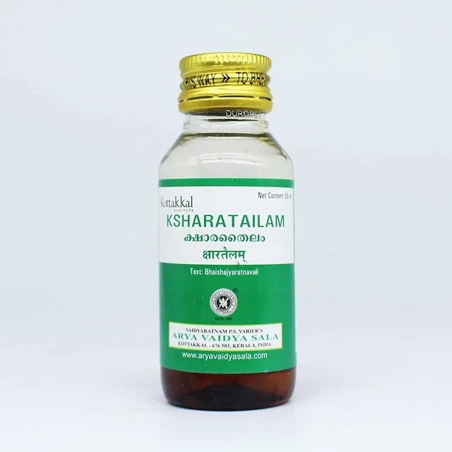 Kottakkal Kshara Tailam 50ml de Hierbas Producto
