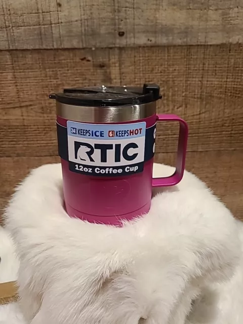 💥NEW💥 RTIC Coffee Cup Mug w/ Handle 12oz Tumbler Rambler w/ spill proof lid