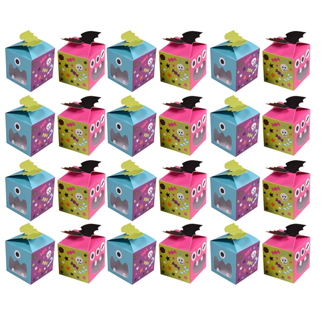 24 Pcs Gift Treat Boxes Halloween Candy Box Snack Box Container Cute