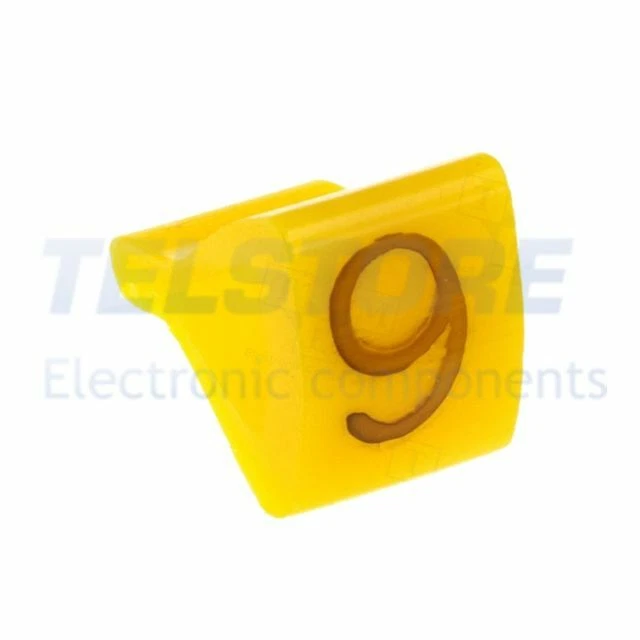 1Confezione  Segna cavi per cavi e fili 1,7÷3,5mm H 6mm A 6mm L 5mm  .