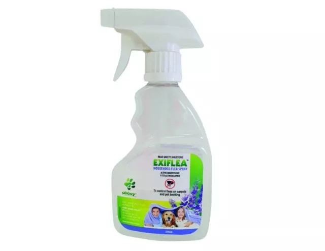 Abbey Health Exiflea Household Spray 375ml - to control fleas on carpets & beds