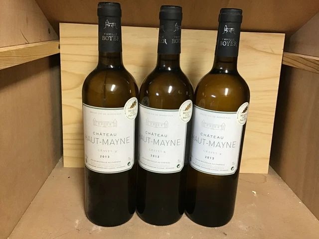 Bordeaux  Graves   Blanc   Ch  Haut  Mayne  2013   Lot De  3  Btes