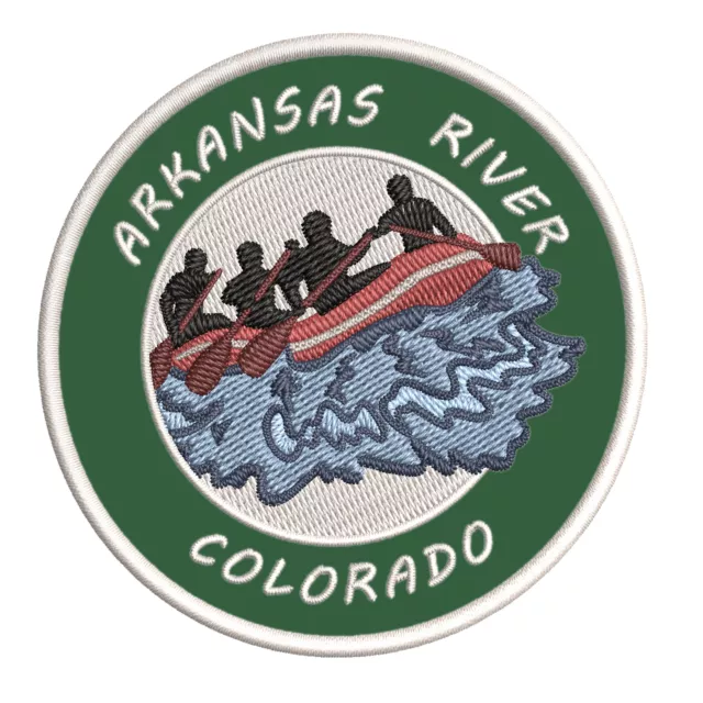 Arkansas River, Colorado 3.5" Embroidered Iron or Sew-on Patch