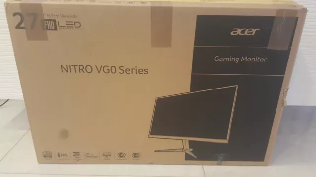 Acer VG270 bmiifx LED Monitor Bildschirm PC für Gamer IPS Display Rahmenlos Neu.