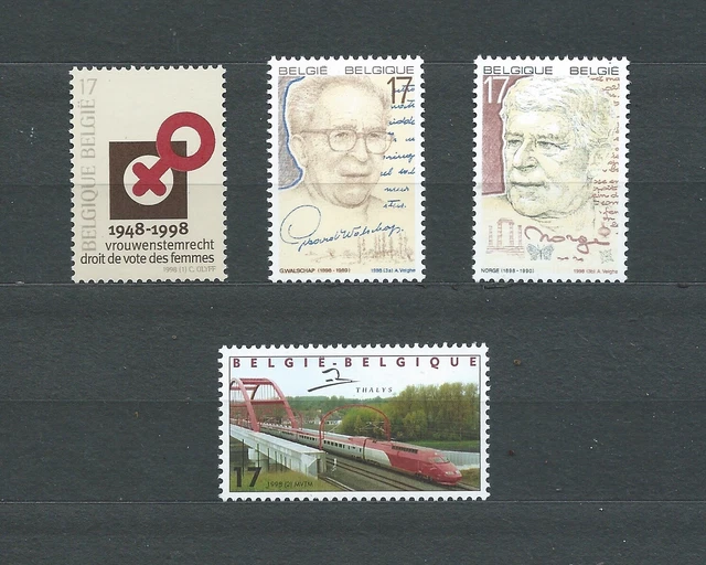 BELGIË BELGIQUE - 1998 YT 2734 à 2737 - TIMBRES NEUFS** MNH LUXE