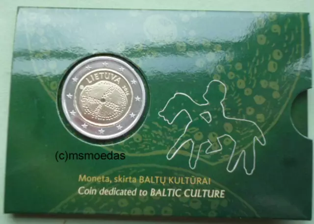 Litauen 2 Euro 2016 Baltische Kultur CoinCard Gedenkmünze commemorative coin