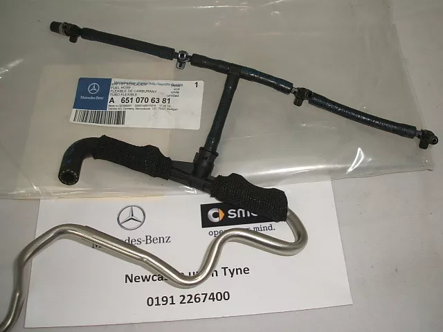 NEW Genuine Mercedes-Benz OM651 Injector Leak Off Pipe A6510706381 2