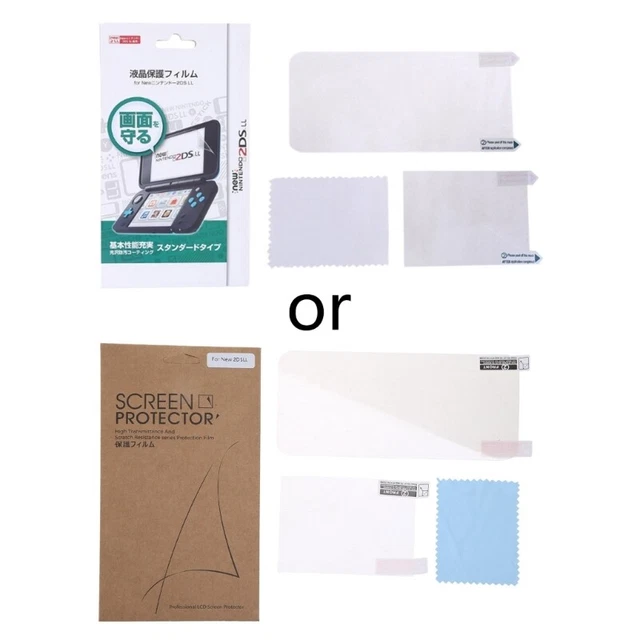 LCD Screen Protector Kit Protective Skin Film Suitable for 2DSXL/2DSLL
