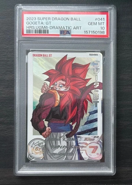 PSA 10 GOGETA Dragon Ball Heroes arte especial raro limitado