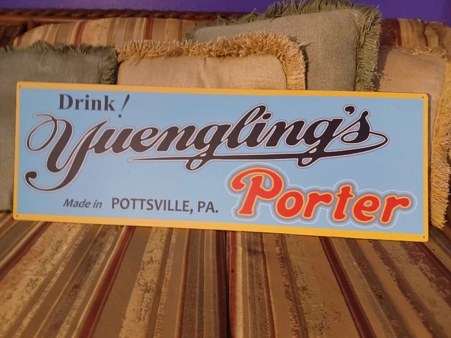 1930'S Yuengling's Porter Beer Style Sign Yuengling Brg Pottsville Pa 1930'S Yuengling's Porter Beer Style Sign Yuengling Brg Pottsville Pa
