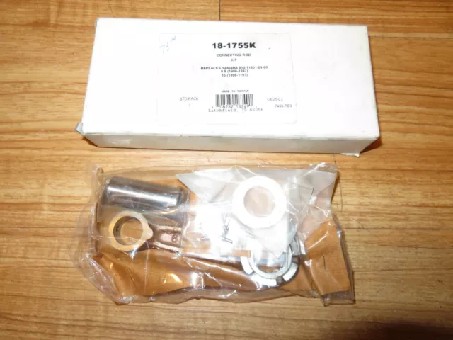 NOS 9.9 15 hp Yamaha Outboard Connecting Rod Kit Sierra 18-1755K 1996 1997