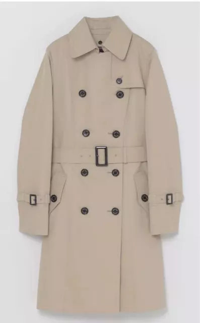 Burberry Blue Label Trench Coat with Liner Belt Nova Check Size38 Beige Spring