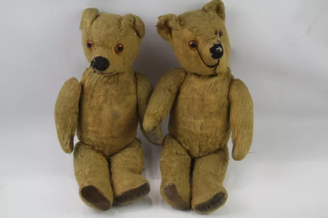 Stammbaum Teddybären Vintage Inc. Kunststoffaugen, gelbes Mohair, Quietscher x 2